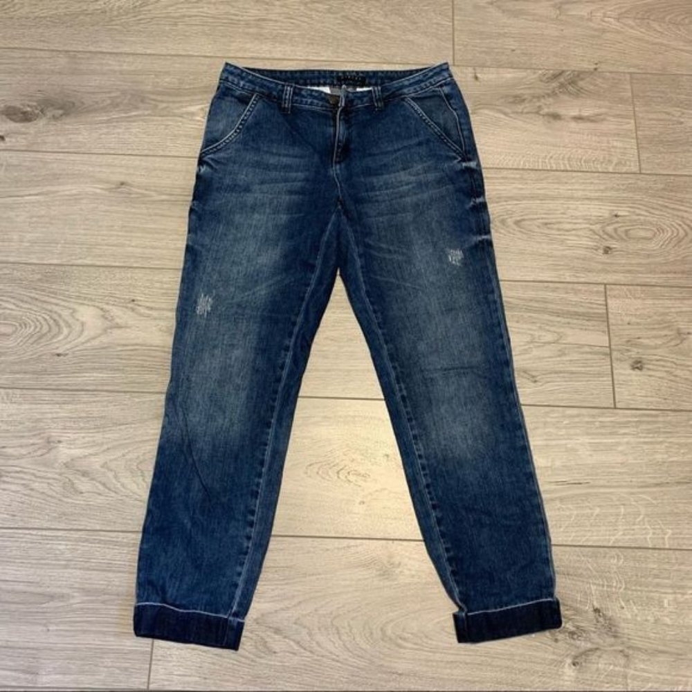 Sisley blue denim jeans pants size 29 W mid rise